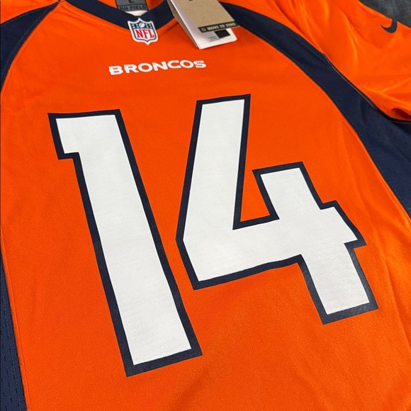 Denver Broncos #14 Courtland Sutton Home NFL On Field Nike Jersey - Picture 4 of 8